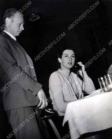 candid Rosalind Russell behind the scenes on the telephone 8b20-2655