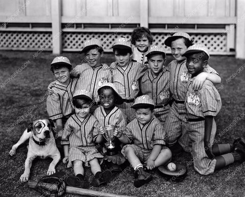 Stymie Buckwheat Scotty Petey and pals Our Gang All Stars Baseball 8b20-2788