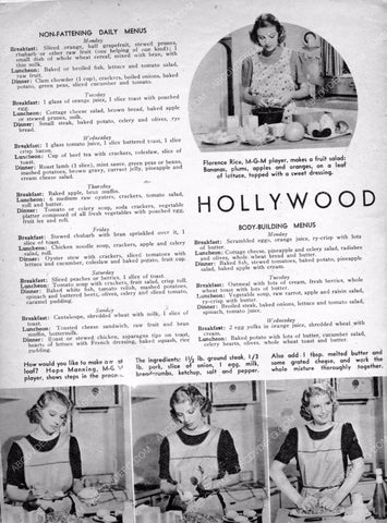 Anne Shirley magazine interview shares non fattening menu 8b20-2830