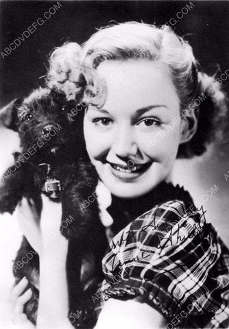 Anne Shirley w her cute little dog portrait 8b20-2879