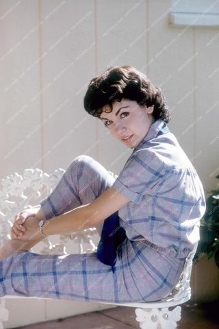 Annette Funicello seated outdoors 8b20-2950