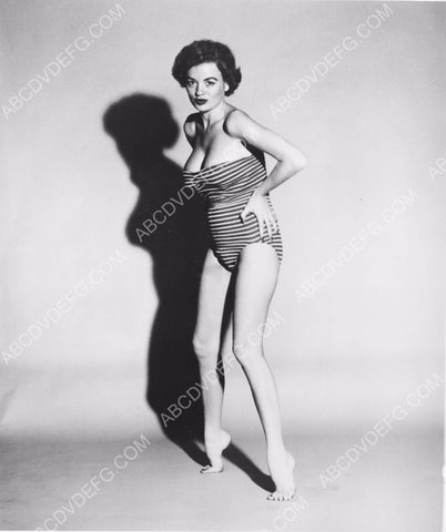 Arline Hunter in striped swimwear 8b20-3015