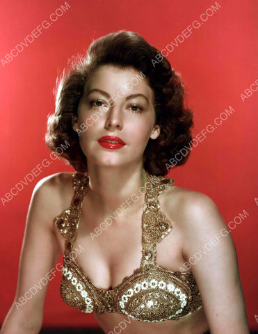 Ava Gardner in gold metallic bra outfit 8b20-3039