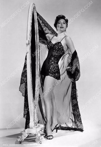 Ava Gardner sexy in short black lingerie portrait 8b20-3052