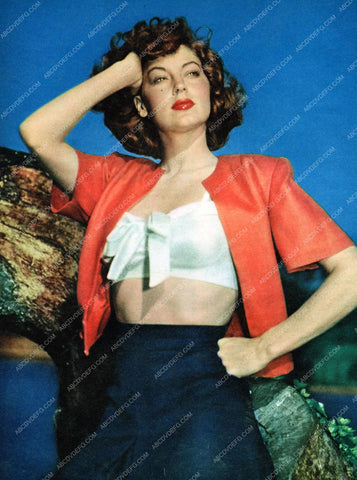 Ava Gardner with unbuttoned shirt 8b20-3144