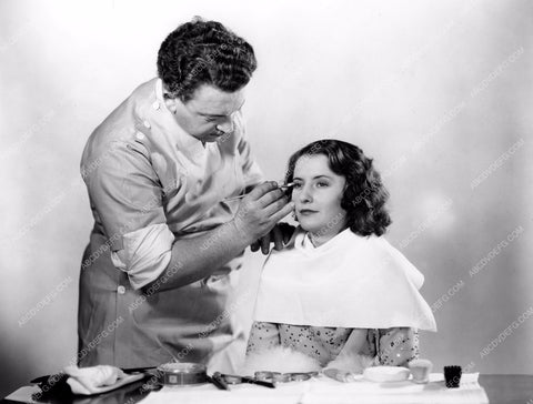 Barbara Stanwyck in the studio makeup chair 8b20-3546