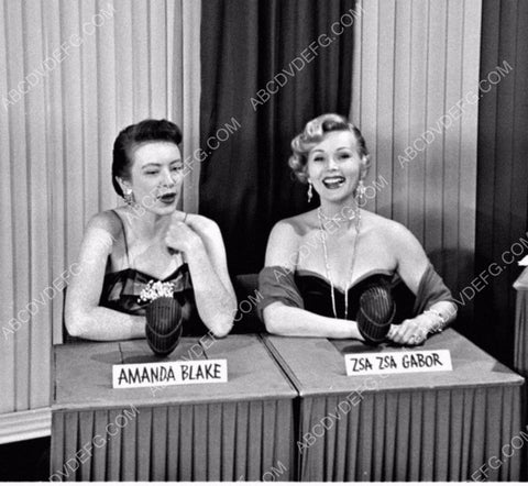 Amanda Blake Zsa Zsa Gabor TV game show Stump the Stars 8b20-3714