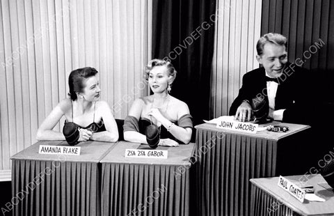 Amanda Blake Zsa Zsa Gabor John Jacobs TV game show Stump the Stars 8b20-3715