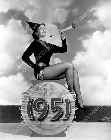 sexy Ann Miller rings in the New Year 1951 in style dp-4111