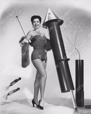 Ann Miller does sexy pinup for 4th of July w fireworks and everything dp-4113