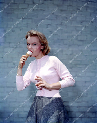 super adorable Anne Francis enjoys an ice cream cone in summertime 8b20-4263