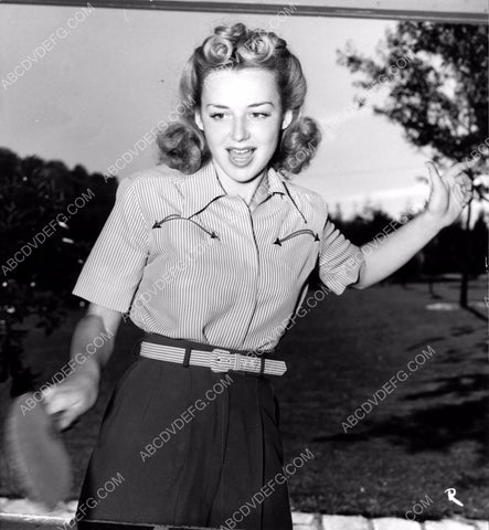 athletic Anne Shirley her ping pong paddle is a blur 8b20-4314