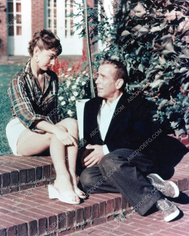 candid Audrey Hepburn Humphrey Bogart pic 8b20-4583