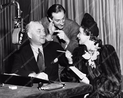 Nigel Bruce Basil Rathbone and someone NBC radio broadcast 8b20-4663