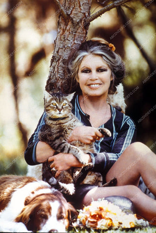 Brigitte Bardot with her cats and dogs 8b20-5411