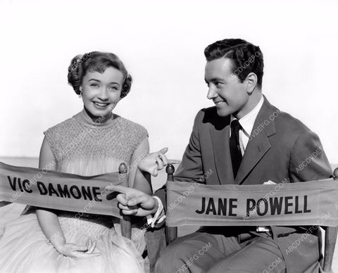 Vic Damone Jane Powell on set film Rich, Young and Pretty 8b20-5845