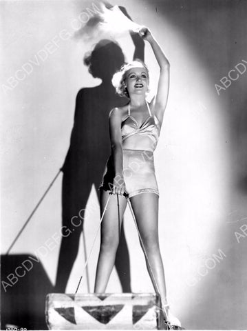 beautiful Carole Lombard on a sled 8b20-6024