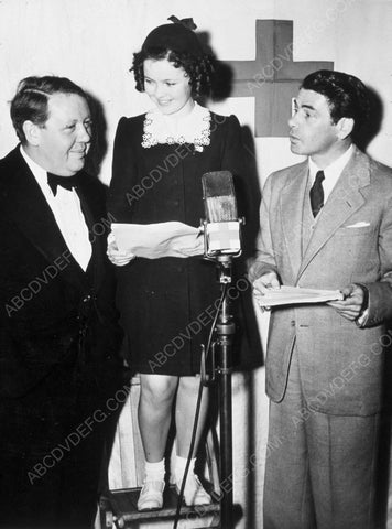 Charles Laughton Shirley Temple Paul Muni Red Cross radio broadcast 8b20-6910