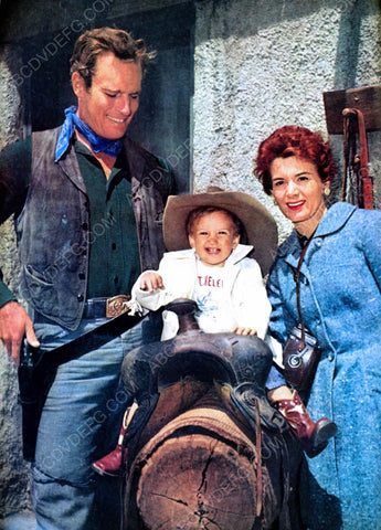 Charlton Heston and family behind the scenes 8b20-7056