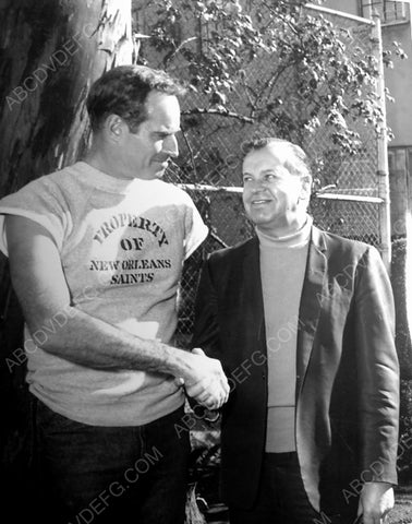Charlton Heston in property of New Orleans Saints T-Shirt 8b20-7063