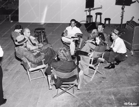 Barbara Stanwyck Frank Capra James Gleason maybe behind the scenes 8b20-7225
