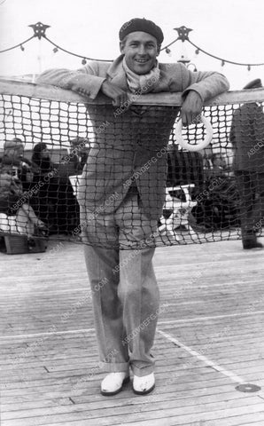 Charles Farrell on deck of ship 8b20-7341