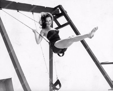 sexy Charlotte Austin swinging on a swing 8b20-7483