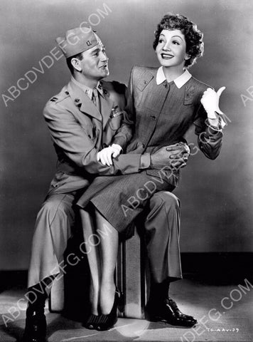 John Wayne Claudette Colbert portrait 8b20-7724