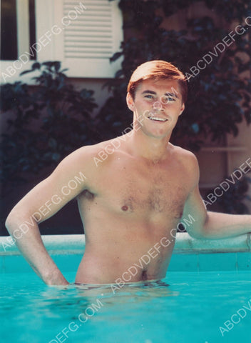 handsome and shirtless Dennis Cole enjoys afternoon swim 8b20-8162