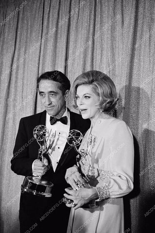 Barbara Bain and someone with their Emmy Awards 8b20-8530