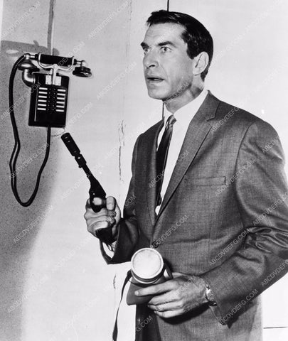 Martin Landau and pistol TV Mission Impossible 8b20-8543