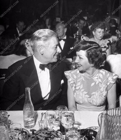 Ronald Colman Claudette Colbert at awards ceremony dinner 8b20-8853