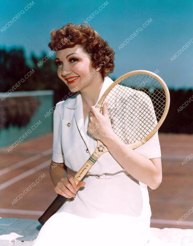 lovely Claudette Colbert ready to take the tennis court 8b20-8854
