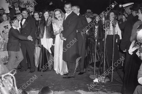 Carole Lombard Clark Gable friends and fans at huge radio event 8b20-9150