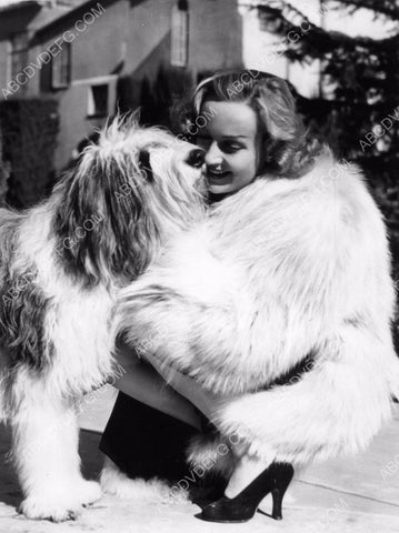 Carole Lombard outside with her dog 8b20-9212