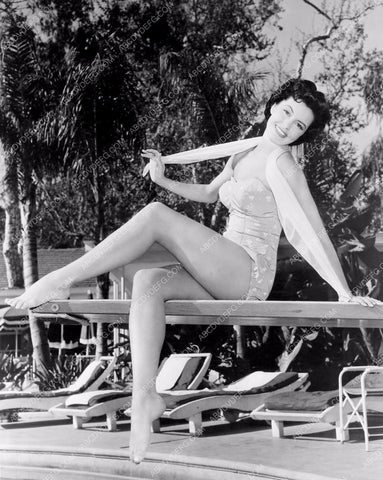 beautiful Cyd Charise sitting on the diving board 8b20-9431