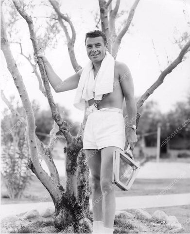 athletic George Brent heading for the tennis courts 8b20-9513