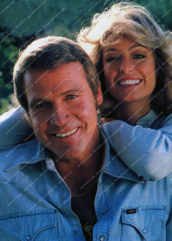 Lee Majors Farrah Fawcett portrait 8b20-9589