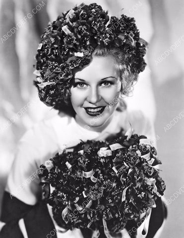 beautiful Ginger Rogers in poppy flower headdress 8b20-9987