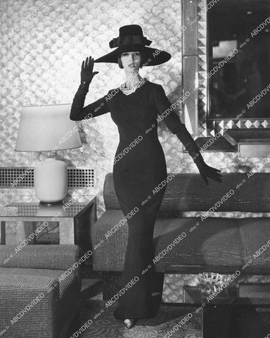 crp-00002 fashion Deering Milliken's dbl knit Agilon fabric "Marlene Dietrich" type dress by Du Pont Co crp-00002
