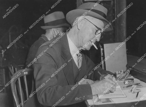 crp-035 1937 news photo sports Baseball play-by-play announcer Edson S Brewster calling games since 1890 crp-035