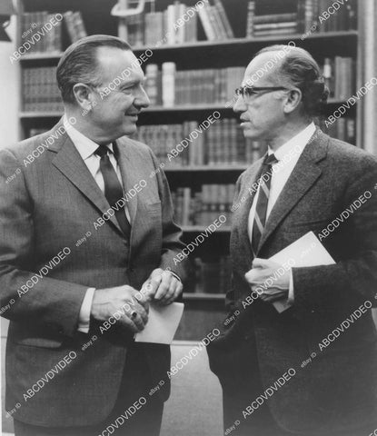 crp-058 medical science 1968 photo Walter Cronkite interviews Jonas Salk inventer polio vaccine crp-058