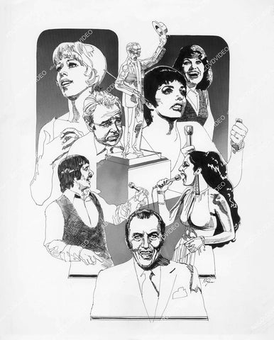 crp-1012 1973 Liza Minnelli, Lorna Luft, Sonny & Cher, Carroll O'Connor, Ed Sullivan TV Entertainer of the Year crp-1012
