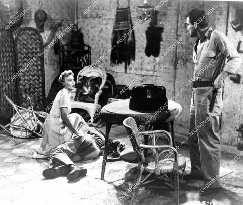 crp-10153 1955 Karin Booth, Ross Elliott film African Manhunt crp-10153