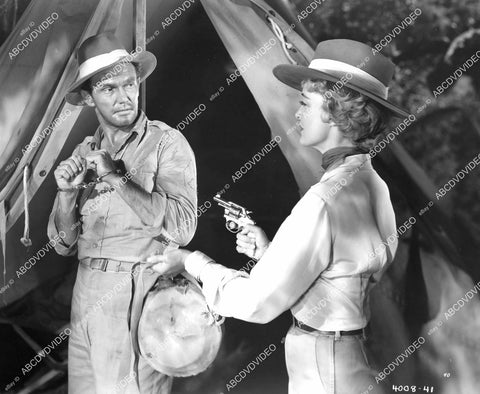 crp-10165 1955 Karin Booth, Ross Elliott film African Manhunt crp-10165