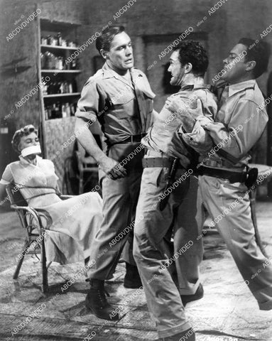 crp-10196 1955 Myron Healey, Karin Booth, Ross Elliott, John Kellogg film African Manhunt crp-10196