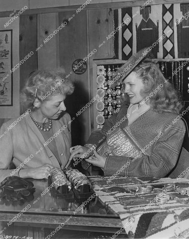 crp-00101 Barbara Britton does Christmas shopping in Flagstaff Az curio store crp-00101