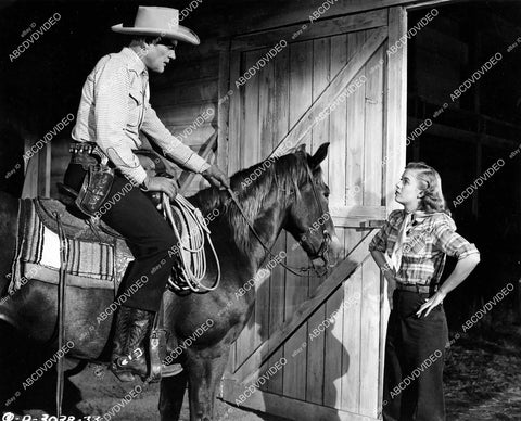 crp-10223 1947 Charles Starrett, Nancy Saunders film West of Dodge City crp-10223