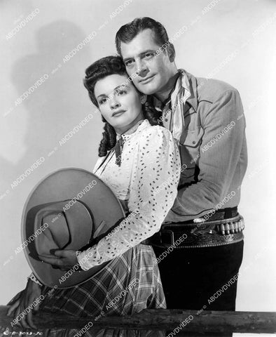 crp-10226 1945 Charles Starrett, Doris Houck Durango Kid film Two Fisted Stranger crp-10226