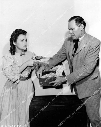 crp-10231 1945 photo Lane Chandler, Doris Houck Durango Kid film Two Fisted Stranger crp-10231